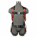 Safewaze V-Line Construction Harness: 3D, QC Chest, TB Legs PRO55